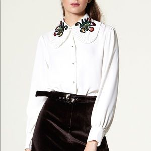 Storets Robina Flower Collar Blouse